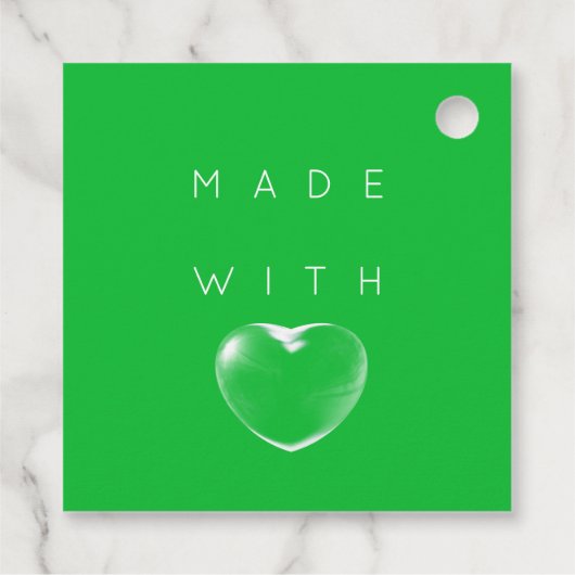 Korting Code Logo Winkelhart Hartelijk dank Groen Bedankjes Labels (Achterkant)