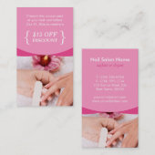 Korting Coupon Elegant Beauty Pink Nail Salon SPA (Voorkant / Achterkant)