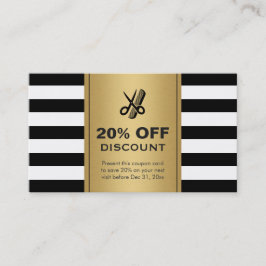 Korting Coupon Hair Salon Gold Black Schaar