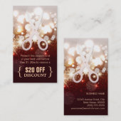 Korting Coupon Hair Stylist Gold Glitter Sparkle (Voorkant / Achterkant)