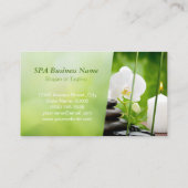 Korting Coupon Kaart SPA Stilleven Massage Salon (Achterkant)