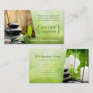 Korting Coupon Kaart SPA Stilleven Massage Salon