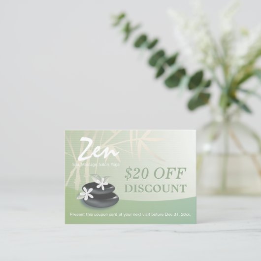 Korting Coupon Loyalty ZEN Stones Massage Therapy (Staand voorkant)