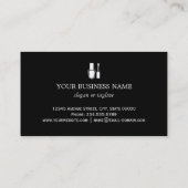 Korting Coupon Nail Salon Goud Zwart Silhouet (Achterkant)