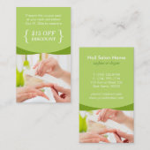 Korting Coupon Nail Salon SPA Chic Natuur Groen (Voorkant / Achterkant)