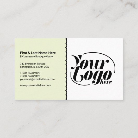 Korting Coupon QR Code groen Marketing Visitekaartje (Achterkant)