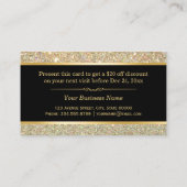 Korting Coupon Schoonheidssalon Trendy Gold Glitte (Achterkant)