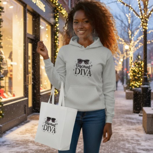 Korting Diva - Chic & Slimme Winkelkoningin Hoodie