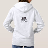 Korting Diva - Chic & Slimme Winkelkoningin Hoodie (Achterkant)