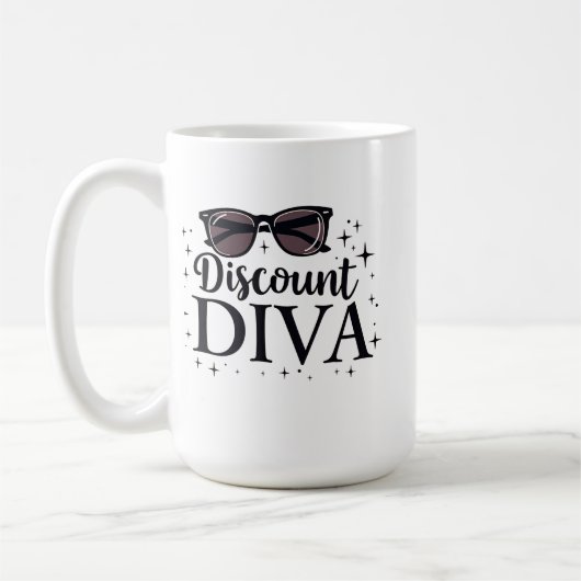 Korting Diva - Chic & Slimme Winkelkoningin Koffiemok (Links)