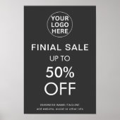Korting Eindverkoop Speciale Aanbieding Grijze Log Poster (Voorkant)