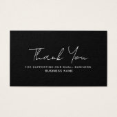 Korting Hartelijk dank voor uw zakelijke QR-kaart Visitekaartje (Voorkant)