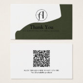 Korting Hartelijk dank voor uw zakelijke QR-kaart Visitekaartje (Voorkant /achterkant)