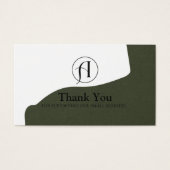 Korting Hartelijk dank voor uw zakelijke QR-kaart Visitekaartje (Voorkant)