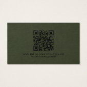 Korting Hartelijk dank voor uw zakelijke QR-kaart Visitekaartje (Achterkant)