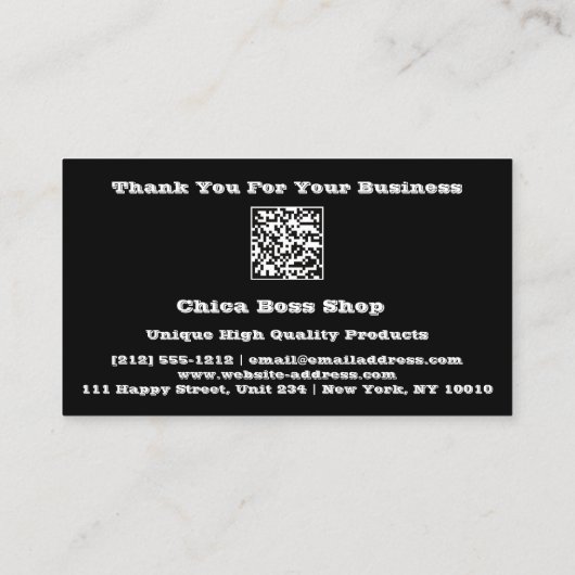 Korting invoegen Kaart 20$ Online QR-codes 100 Visitekaartje (Achterkant)