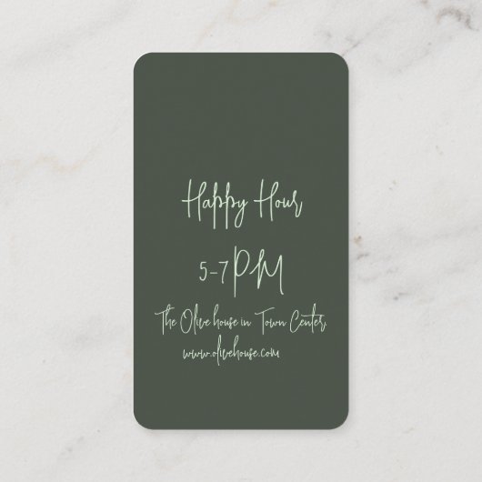 Korting Kaart- Zakelijk (Achterkant)