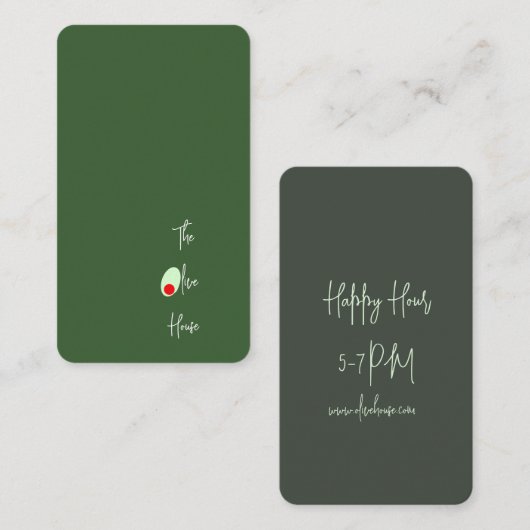 Korting Kaart- Zakelijk (Voorkant / Achterkant)