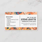 Korting kaartje: Handymandiensten Visitekaartje (Achterkant)