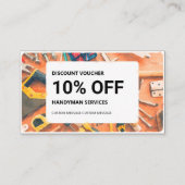 Korting kaartje: Handymandiensten Visitekaartje (Voorkant)