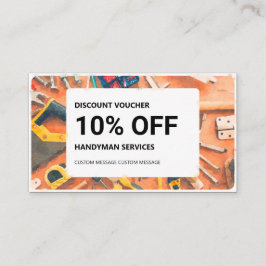 Korting kaartje: Handymandiensten Visitekaartje