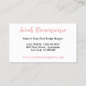 Korting op cafe Loyalty Punch Visitekaartje (Achterkant)