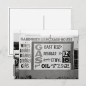 Korting op drank en benzine, 1939 briefkaart (Voorkant / Achterkant)