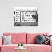 Korting op drank en benzine, 1939 canvas afdruk (Insitu (Woonkamer))
