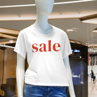 Korting op een gewone rode SALE-winkel