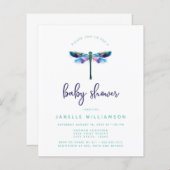 Korting op een mooie libel, Baby shower (Voorkant / Achterkant)