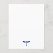 Korting op een mooie libel, Baby shower (Achterkant)