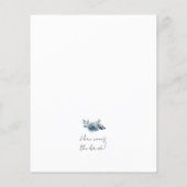 Korting op Elegant Dusty Blue en Navy Floral (Achterkant)