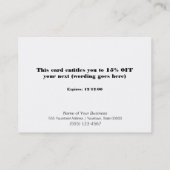 Korting op Faux Sequins Hair Salon en Spa Coupon 2 (Achterkant)