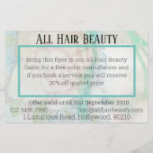 Korting op haarsalon flyer (Achterkant)