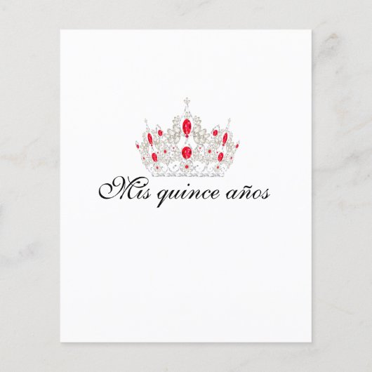 Korting op Quinceanera, rode injecties (Achterkant)