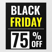 Korting op uitverkoop Black Friday Store Raamsticker (Vel)