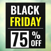 Korting op uitverkoop Black Friday Store Raamsticker (Vel 3)