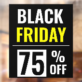 Korting op uitverkoop Black Friday Store Raamsticker (Vel 2)