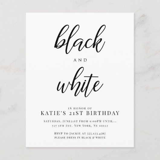 Korting op uitvindingen van Elegant Black en White (Voorkant)