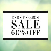 Korting op verkoop in zakelijke winkel na Seizoen  Raamsticker (Vel 3)