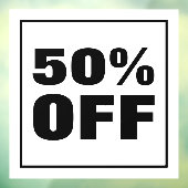 Korting op verkopen raamsticker (Vel 3)