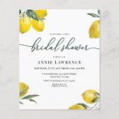Korting op Vibrant Lemon Bridal Shower-uitnodiging (Voorkant)