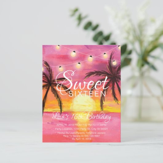 Korting op zestien, elke dag een bloeding (Staand voorkant)