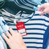 Korting Red SALE Productprijs Label Cadeaulabel