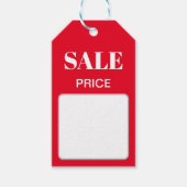 Korting Red SALE Productprijs Label Cadeaulabel (Voorkant)