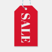 Korting Red SALE Productprijs Label Cadeaulabel (Achterkant)