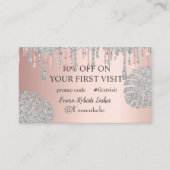 Korting Sale Deal Aanbieding Promotiecode Eerste b Visitekaartje (Voorkant)