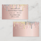 Korting Sale Deal Aanbieding Promotiecode Eerste b Visitekaartje (Voorkant / Achterkant)