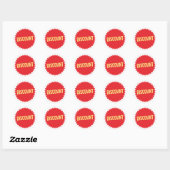 Korting Uitverkoop Ronde Sticker (Vel)