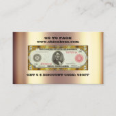 Korting Voeg Visitekaartje 5$ Gold QR-code in (Voorkant)